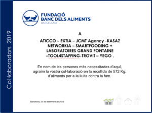 We participate in 8220 Alimenta esta Navidad 8221 with Kasaz